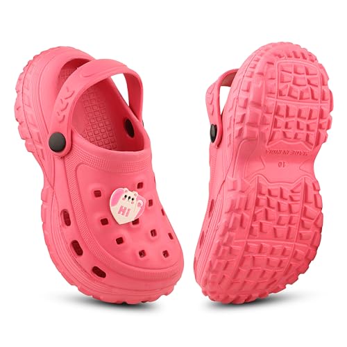 Image of FUEL Poddle Comfortable Indoor & Outdoor Casual Garden Clogs, Soft Cushioned Footbed and Lightweight EVA Slip-On Kids Clogs for Boys & Girls