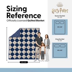 Image of Harry Potter Herald Call Full /Queen Quilted Throw Blanket Adults Boys Girls, Soft Lightweight Bedding for Bed, or Couch, 90 x 90 inches