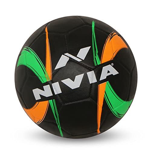 Image of Nivia Street Ball Rubber Football, Size 5 (Black)