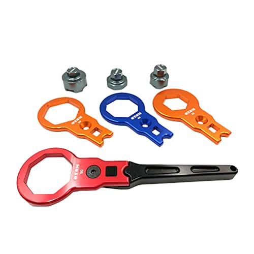 Image of OTOM Motorcycle Shock Absorber 50mm 49mm 35mm Fork Cap Wrench, Front Fork Compression Valve Removal Tool for XC-W /EXC 125 /150 /250 /350 /450 /500 SX /SXF /XC /XC-F Fork Cap Puller Tools