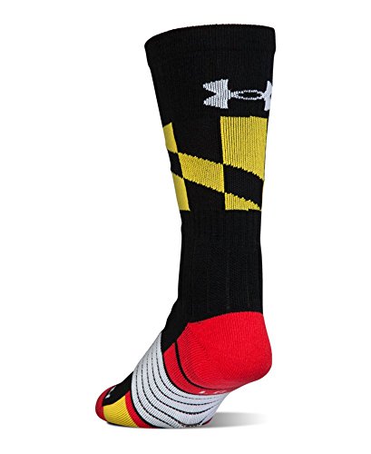 Under Armour Men's Performance Unrivaled Crew Socks Medium Black4