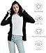 LETAOTAO Womens' Lightweight Zip Up Hoodies Stretch Thin Summer Jackets For Women Black