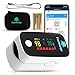 Oxymetre de doigt et Saturometre professionnel et médical FARMAQO (précision clinique, Saturometre de pouls, Ecran OLED, oxygene, pouls, SPO2, BPM, frequence cardiaque, application et bluetooth)