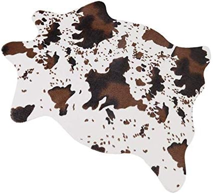 MustMat Cute Cow Print Rug Fun Faux Cowhide Area Rug Nice for Decorating Kids Room 29.5" W x 43.3" L