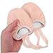 Ipetboom 1 Pair Elastic Band Dance Shoes for Adults Ballet Half Shoes with Toe Protector Non Slip Breathable Design for Ballet Modern Dance More