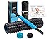 Fitem Foam Roller Kit de Massage Profond - Rouleau de Massage - Mal de Dos - Courbatures Musculaires & Trigger Points - Récupération Sportive et Bien-être