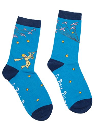 Out of Print Unisex Little Prince Socks Large Blue