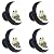 Green Tree Frog White Background Glass for Kitchen,Cupboard 4 Pack
