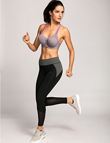 Syrokan Women'S Full Support High Impact Racerback Lightly Lined Underwire Sports Bra Multicoloured #2 34E thumb #1