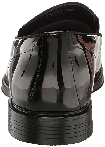 Nunn Bush Men's Centro Flex Plain Toe Slip on Formal Black Patent Loafer3