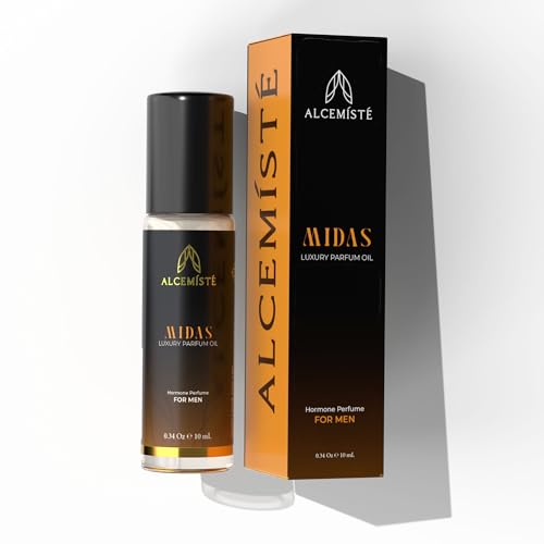 ALCEMÍSTÉ Concentrated Cologne For Men - Long-Lasting Mens Cologne - Pheromones-Infused Oil-Based Perfume For Him - Intense Formula - Travel Size, Rollerball Fragrance - 0.34 oz (10 mL)