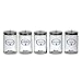Mabis 39-812-000 Labeled Glass Jars, Glass, Labeled
