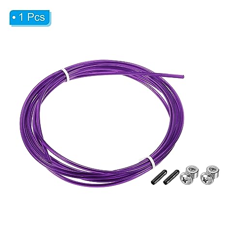 PATIKIL 10Ft Speed Jump Rope Replacement Cable, 2.5mm Professional Skipping Rope Steel Wire Replace for High Speed Jump Ropes Purple - Image 3
