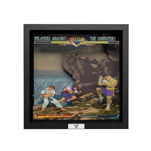 Pixel Frames Street Fighter Alpha 2 cadre 3D de collection - 3