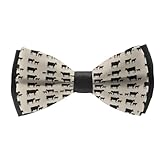 HEBVASS Boys Event Banded Bow Tie, Pre-Tied Adjustable Uniform Accessory for Concerts, Graduations and Ceremonies, Angus Cattle Animal Bowtie