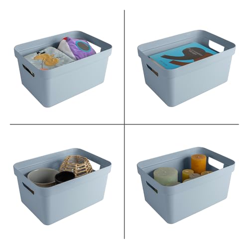 Sunware Sigma Home Aufbewahrungsbox Bad 13L - 35x24,6x18,3cm - Kunststoff Aufbewahrungsbox Ohne Deckel - körbe & behälter