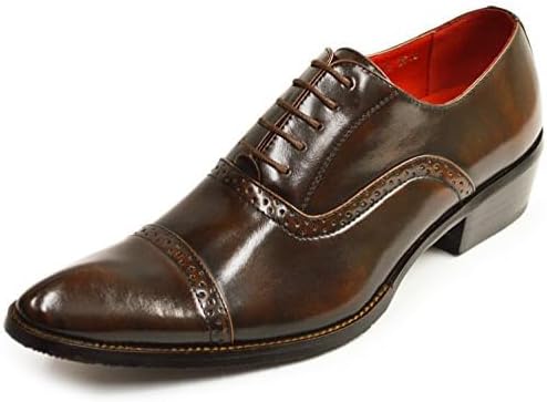 [ジーノ] 選べるビジネス ビジネスシューズ メンズ 革靴 靴 ロングノーズ フォーマル レースアップ モンクストラップ ヒールアッ