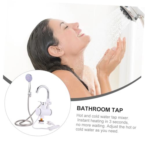 Chauffe-eau secondes avec affichage numérique robinet mitigeur rotatif en acier inoxydable - 5