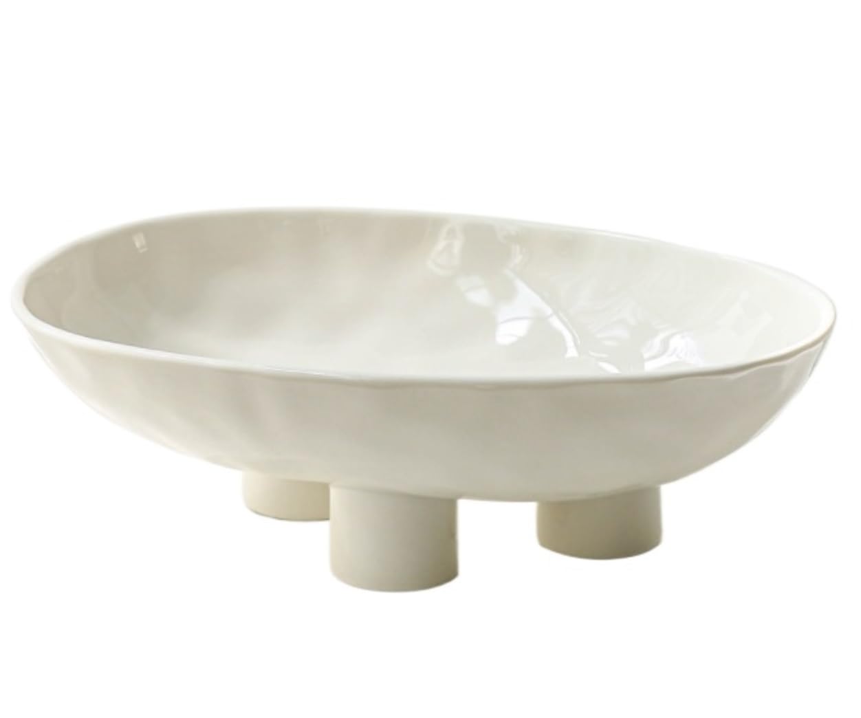 Kosz na Owoce Etażerka na Owoce Miska na Owoce Ceramiczna Miska Na Owoce Ceramiczna Miska Na Blat Kuchenny Miska Dekoracyjna Miska Na Klucze Do Wystroju Domu Patera na Owoce (Color : B, Size : 25.2*