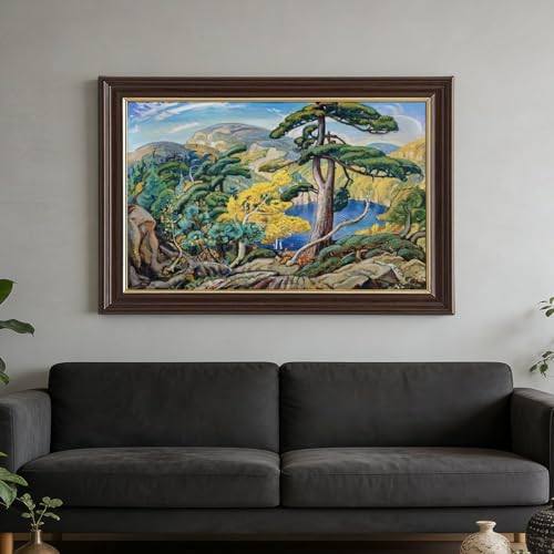 Impression sur toile grand format 61x91.4 cm avec cadre à suspendre pour salon - 7