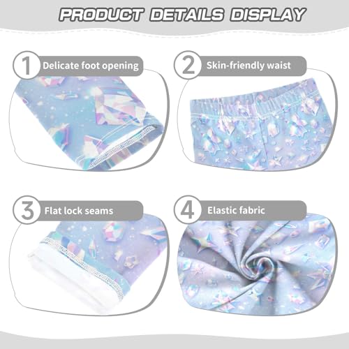 KLL Silver Glitter Pattern Shiny Sparkles Toddler Girl Athletic Leggings Stretchy High Waisted Lounge Pants Sports3