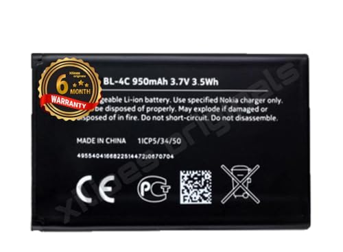 Image of BL-4C Battery for Nokia 6100 6125 6136 6170 6300 7705 7200 7270 8208 1202 1265 1325 1661 2220 2220s 2650 2652 2690 2700 3108 3500C Battery with 6 Month warrranty**** (O91)