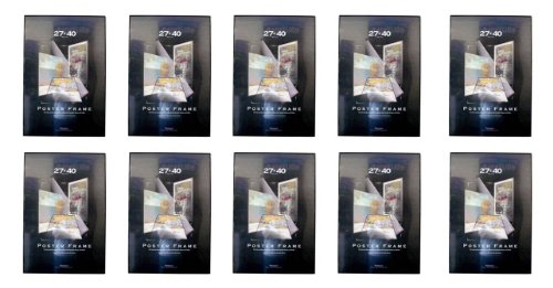 Ten (10) Movie Poster Frames 27 inch X 40 inch Thin Profile Solid Back Multi Pack
