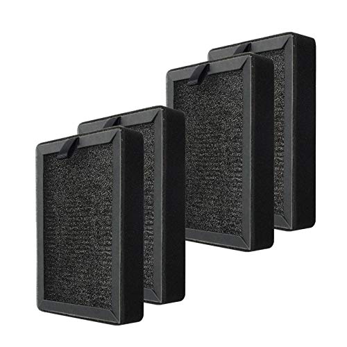 PUREBURG Lot de 4 filtres HEPA de rechange 3 en 1 compatibles avec purificateur d'air Levoit LV-H13EU / LV-H128, pièce # LV-H13EU-RF/LV-H128-RF Cover