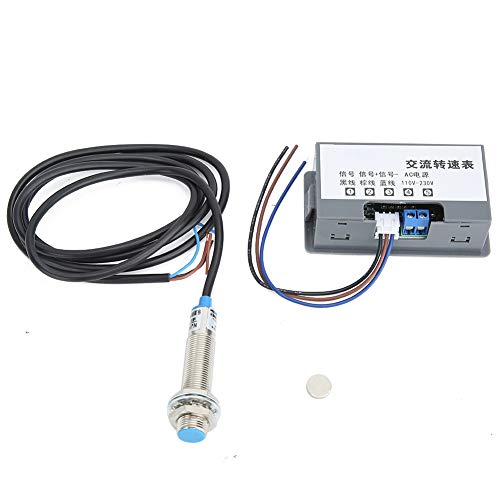 High Precision Tachometer,Digital Speed Meter,LED Digital Speed Meter,with AC220V Measuring High Accuracy Tachometer,4 Digit Tube Display