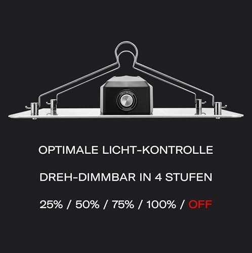 Niello® Reflector 50W LED Pflanzenlampe, LED Grow Light Vollspektrum Pflanzenlicht Led Grow Lampe nur 1 cm Dick mit Schalter für Zimmerpflanzen Gemüse und Blumen 3 Niello® Reflector 50W LED Pflanzenlampe, LED Grow Light Vollspektrum Pflanzenlicht Led Grow Lampe nur 1 cm Dick mit Schalter für Zimmerpflanzen Gemüse und Blumen – Bild 3