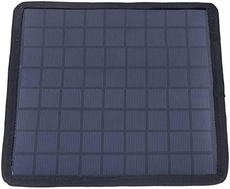 Tuzoo 6W 12V Solar Car Battery Charger and Maintainer, Portable Power Backup Kit, Solar Charger with Alligator Clip Adapter, Solar Panel Trickle Charger for Car, Boat, Automotive, Motorcycle, RV