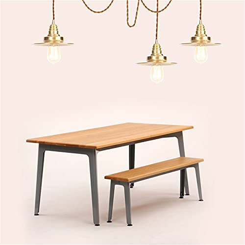 Lámparas colgantes de latón modernas con altura ajustable y 10 luces para isla de cocina 4