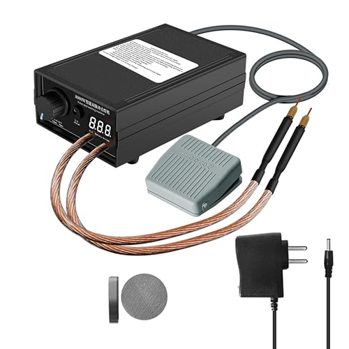 Image of DeWire 8000W Professional Portable Spot Welder Machine, Dual Pulse Technology with Digital Display & Foot Pedal for 18650 /21650 Battery Pack Welding [0.1-0.3MM Nickel Strip],Rechargable and Portable