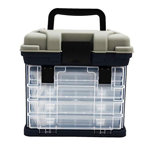 Boîte de rangement portable avec 4 compartiments réglables contre les chocs