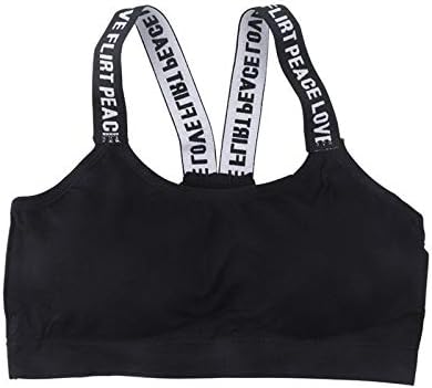 Dondow スポーツブラ 換気 速乾 伸縮 耐久 Color Size Black Free 女性のブラジャー Edのためにヨガのブラ女性スポーツトップワンサイズコットンスポーツブラの薄いラップ胸バストコットン通気性の下着 未使用