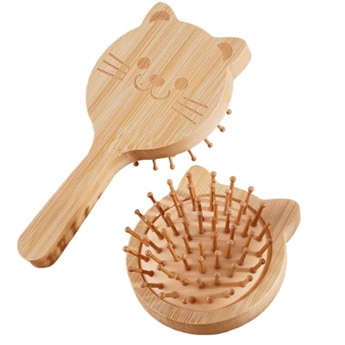 2 Pezzi Di Pettine Ad Aria A Forma Di Gatto, Cornice Per Sci Per Capelli, Pettine Creative Massaggio, Capelli Antistatici Lisci, Universali Per Uomini E Donne.