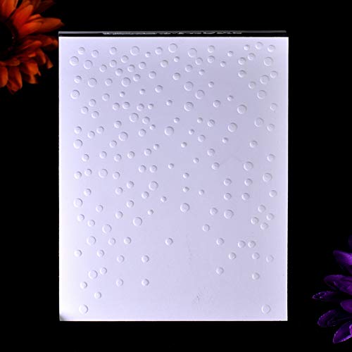 Kwan Crafts 3D Weihnachts Schablone - Schneeflocken Prägeschablone 12,5x17,7cm Für Karten