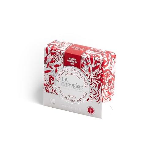 La Corvette - Jabón de Navidad "Especias" - 97% Ingredientes Naturales - 100g