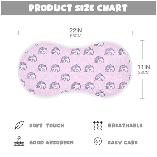 vvfelixl Baby Burp Cloths Cute Purple Unicorns Baby Newborn Cotton Burping Cloths Set Babys Washcloths 4 Pack2