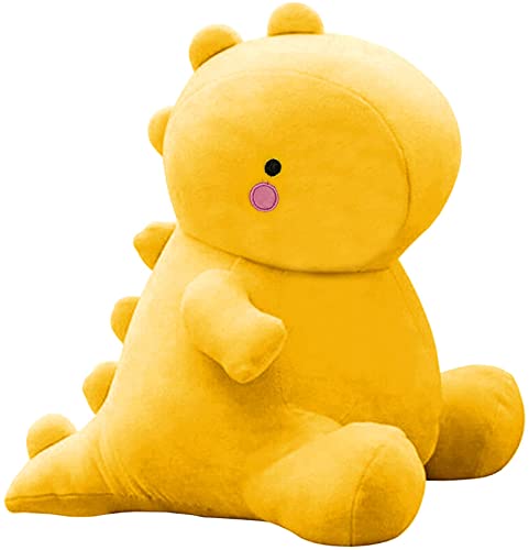 Image of AVS Cute Dinosaur Plush Toys, Fat Dinosaur Stuffed Animals Toys Dolls, Soft Plush Stuffed Dino Plushie, Birthday Gifts for Kids Girl Boys (Yellow 20 CM)