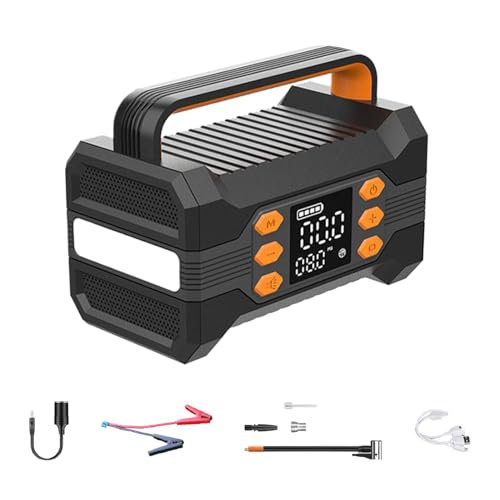 Ruwshuuk Puente de arranque de batería de automóvil, Arrancador de emergencia de batería de automóvil,Caja de arranque de batería de automóvil - Caja de arranque de emergencia de 10000 mAh para