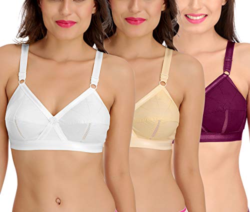 Image of SONA Perfecto Plus Size Cotton Bra for Woman Full Coverage Pack of 1