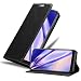 Produktbild Cadorabo Hülle kompatibel mit Alcatel 1S 2020 aus Premium Kunst Leder Flip Klappbare Stoßfeste Magnetische [Standfunktion] [Kartenfächern] Cover Hülle für Alcatel 1S 2020 Tasche in Schwarz