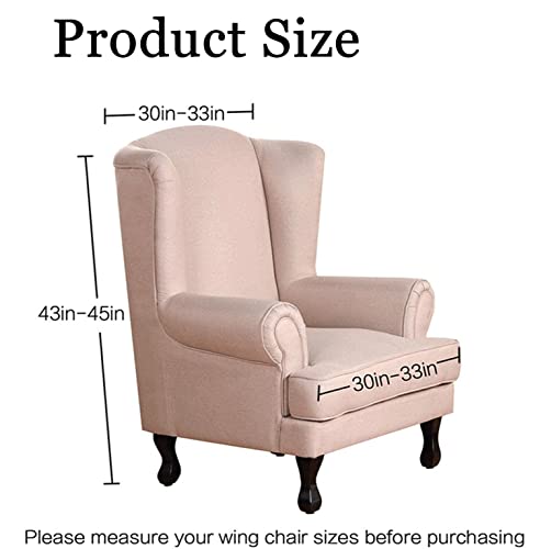 Funda elástica premium para sillón orejero protector jacquard alta gama 3