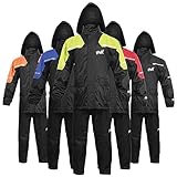HWK Motorcycle Rain Suit for Men and Women, Two-Piece Waterproof Motorcycle Rain Gear...