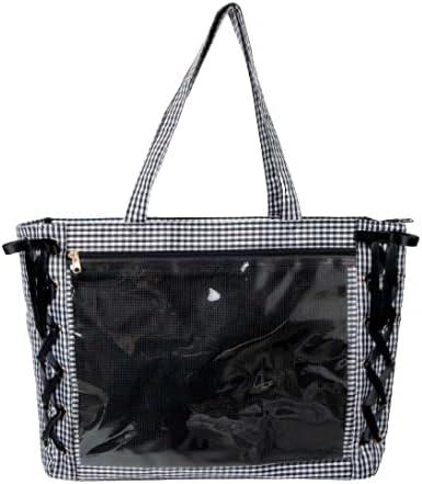 ウィゴー 痛バッグ 痛バ L レースアップ トートバッグ バッグ デコバッグ 鞄 クリアバッグ クリア 春 夏 秋 冬 レディース