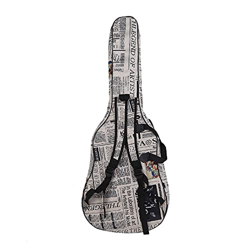 Housse de transport pour guitare 600D en tissu Oxford résistant à l’eau Style journal Double couture Sangles rembourrées… - Les Beatles, Paul McCartney, John Lennon, RIngo Starr, George Harrison Housse de transport pour guitare 600D en tissu Oxford résistant à l'eau Style journal Double couture Sangles rembourrées… – Image 3