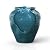 Teamson Home Floor Glazed Pot Water Fountain with Built-in LED Light and Pump for Outdoor Indoor Patio Garden Backyard Decking Home Décor, 17 inch Height, Teal