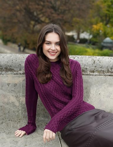 Image of v28 Women Crew Neck Knit Stretchable Elasticity Long Sleeve Sweater Jumper Pullover