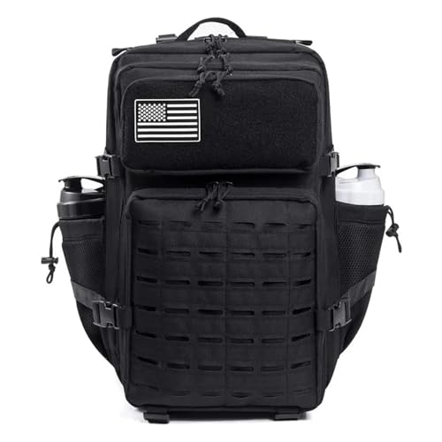Sac à dos tactique SCRUBY robuste avec sangles de compression et grand volume